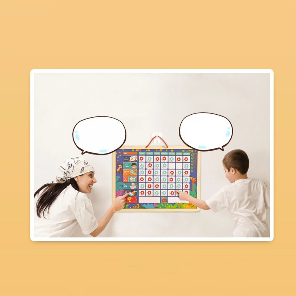 

Self Discipline Chart for Kids Educational Responsibility Sticker Wall Reward Toddler Board Teaching Skills Independence Baby