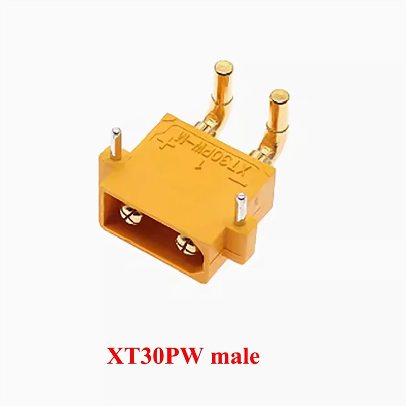 AAAEL-XT30PW ESC Motor PCB Board 10 Pair Banana Plug Golden Female Male XT30 Upgrade Right Angle Connector For RC Model