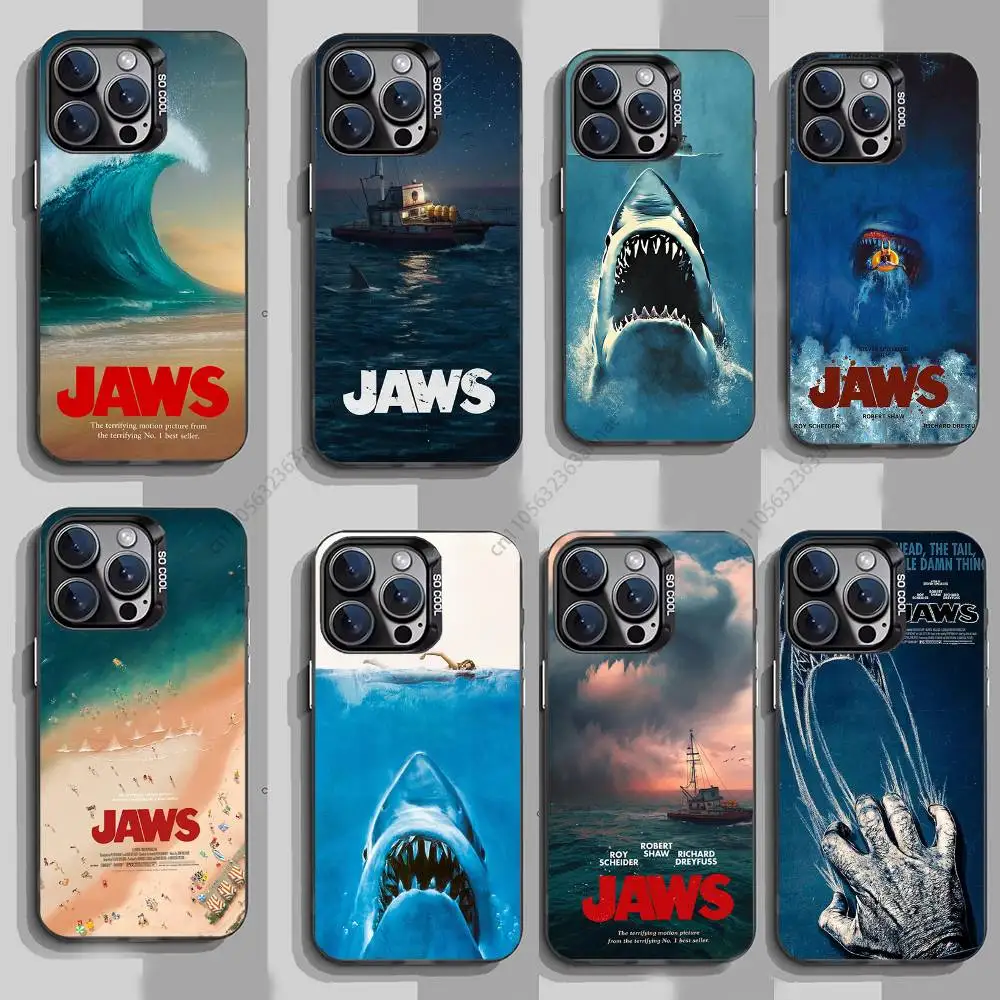 

Movie J-Jaws Phone Case for iPhone 15 16 Pro Max Air SE 11 13 Pro 14 Plus 12 11Pro 15Pro Max 16e Cover