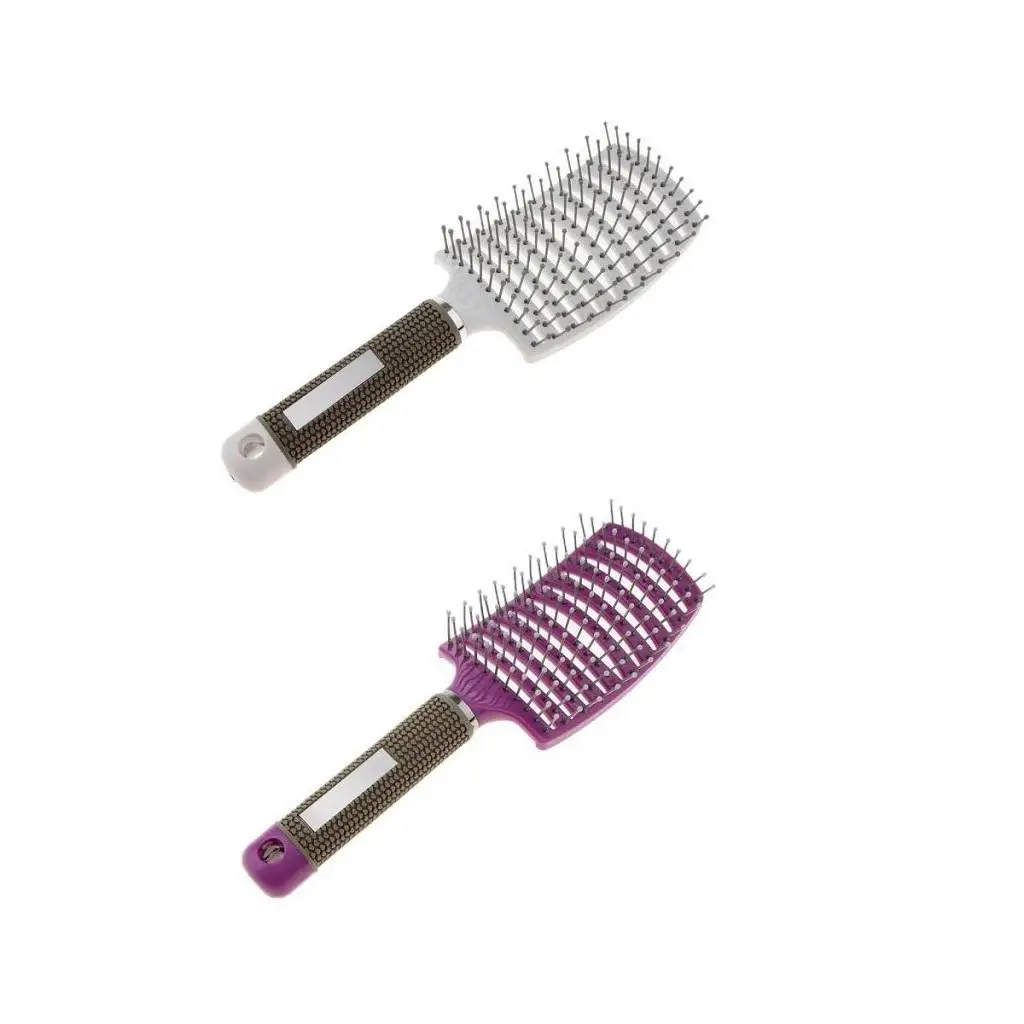 

Large Vented Hair Brush Paddle Comb Curved Design for Salon Blow Drying and Detangling All Hair Types