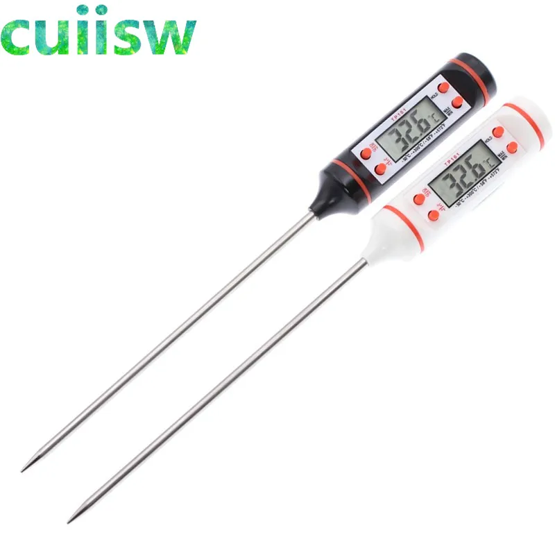 Digital Probe Meat Thermometer Kitchen Cooking BBQ Food Thermometer Cooking Stainless Steel Foldable Probe Meat Turkey