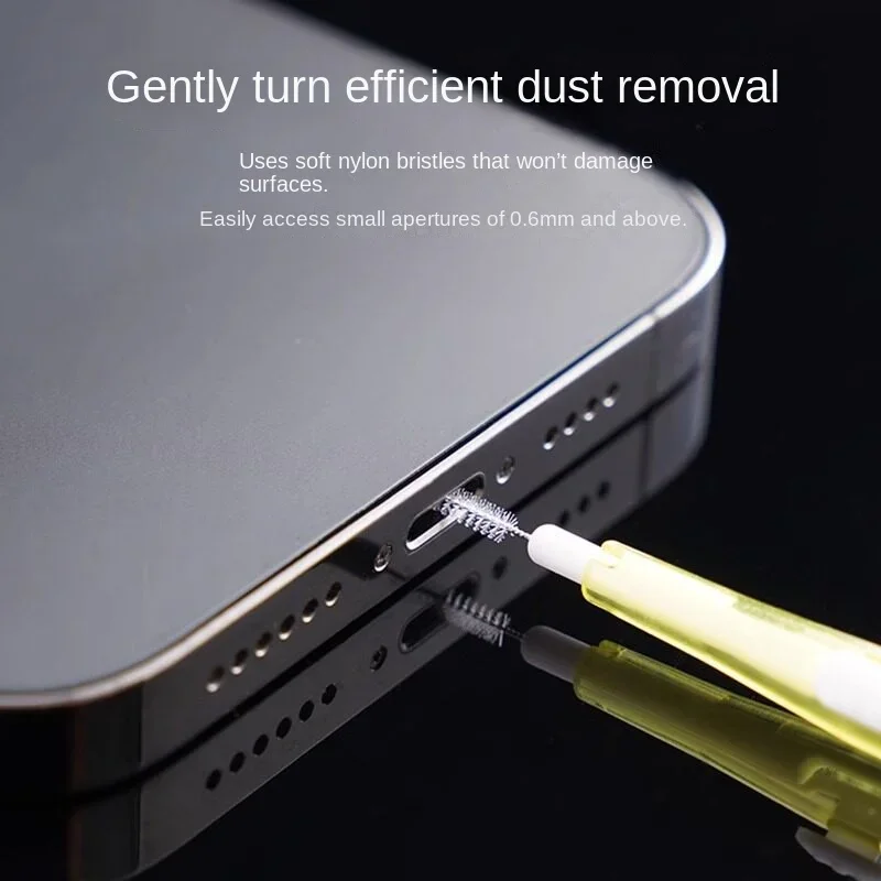 3pcs Mobile Phone Speaker & Charging Port Cleaning Set Dust Plug Kit with Brush for iPhone 16/15/14 Samsung Xiaomi Earphones view 3