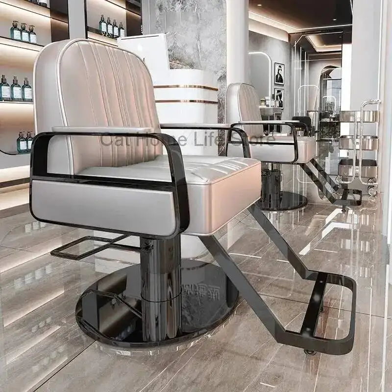 

Vintage Chairs Pedicure Professional Machines Barber Chair Ergonomic Makeup Red Hairdressing Eyelash Adjustable Swivel Tattoo