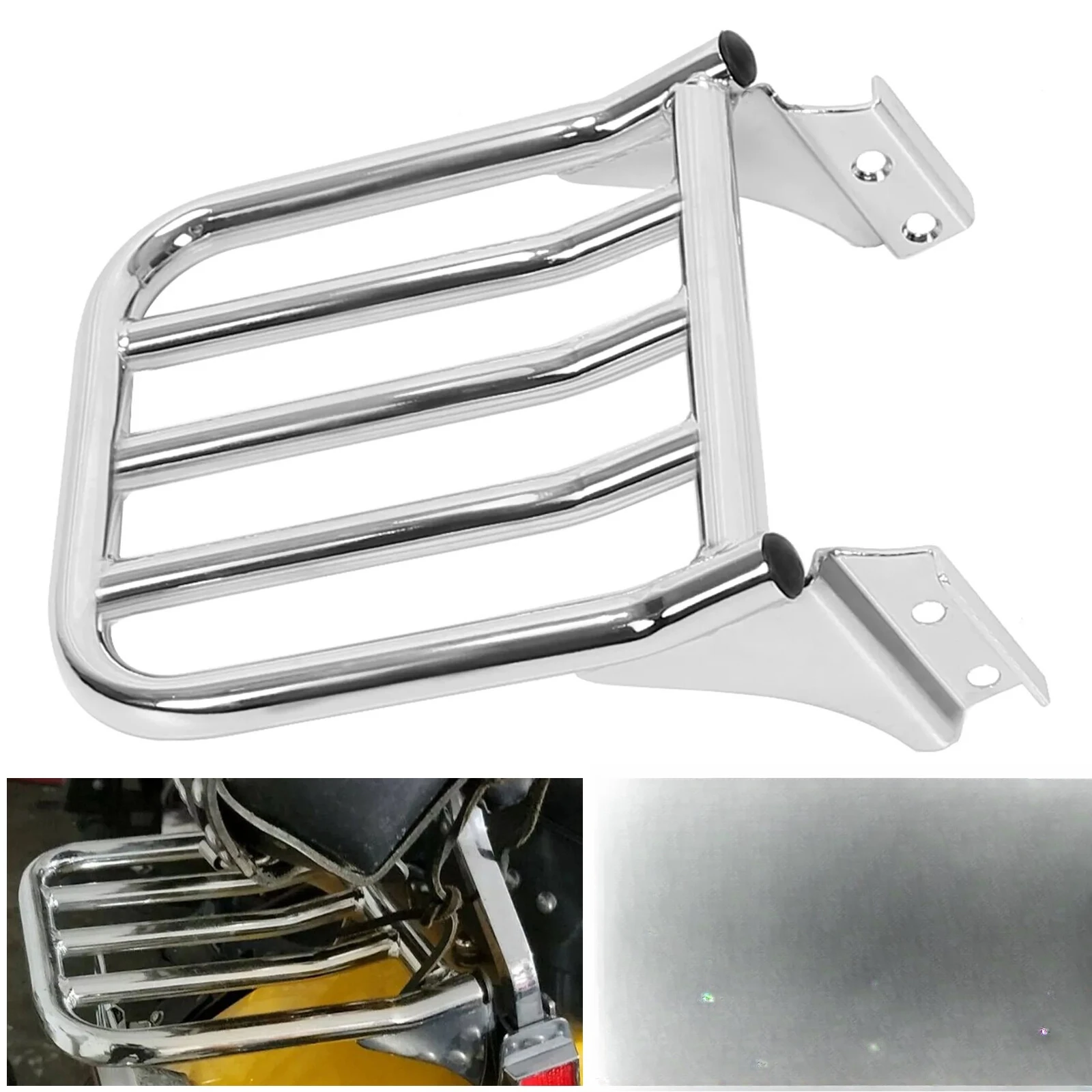 Detachable Rear Backrest Luggage Rack For Harley Davidson Heritage Softail FLSTC
