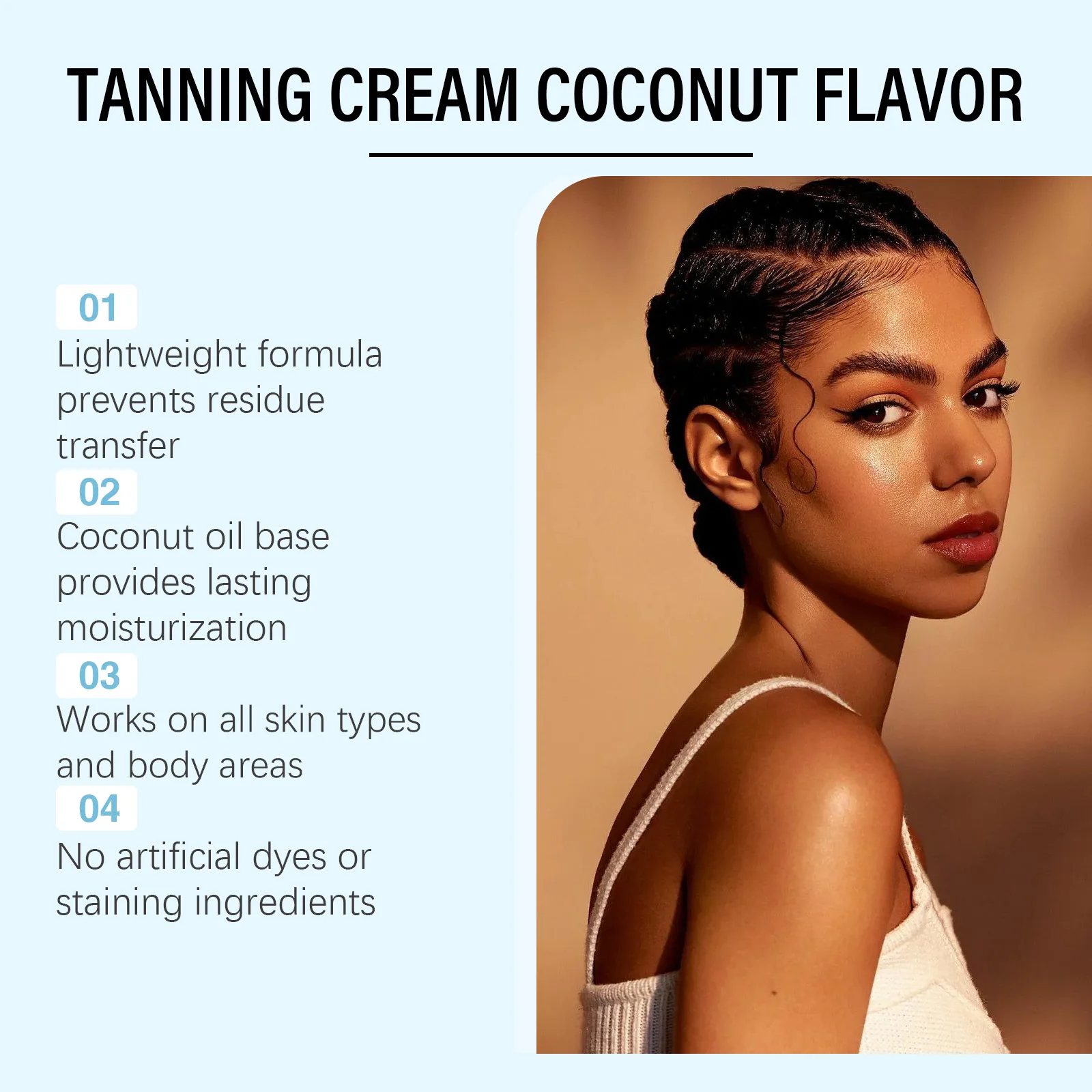 Skin Self Tanning Cream Instant Sunless Tanning Refreshing Sunless Bronzing Brown Body Lotion Gradual Tanner Self Tanner