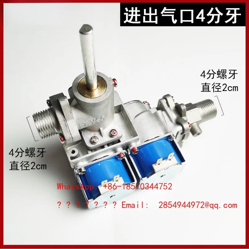 صمام لولبي 24V Dual Body Gas Solenoid Valve 1/2\ الغاز والوقود — تفصيل 4