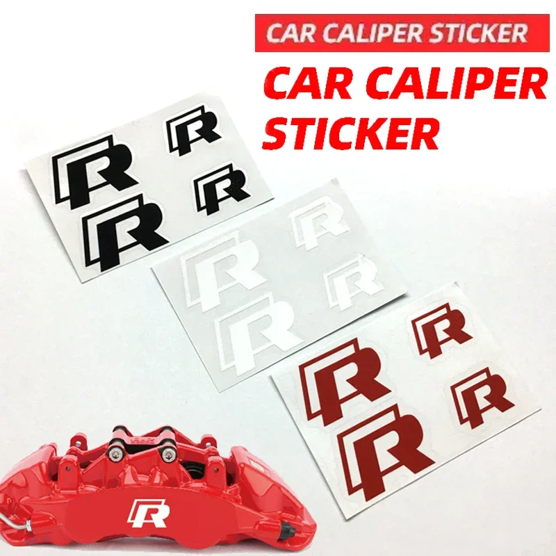 

Новые наклейки на тормозные суппорты (4 шт.) для Volkswagen: GTI, R-Line, Polo, Golf, Passat, Tiguan, Arteon (2026)