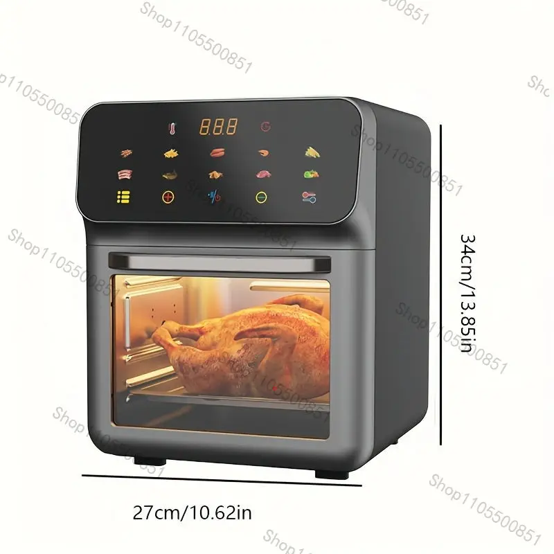 Household large-capacity visual air fryer two-in-one oven multi-functional intelligent electric fryer