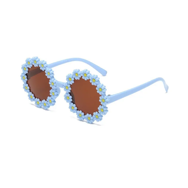 Kids Sunglasses Sunflower Baby Glasses Fashionable Flower Ring Sunscreen Sun Eyeglasses Children Cartoon Daisy Sunglasses