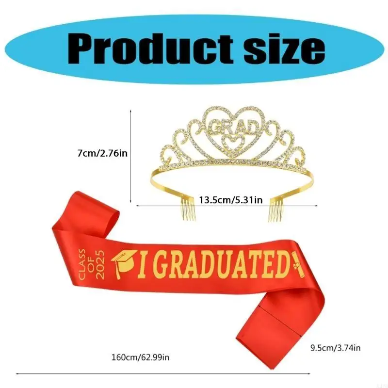2025Stylish afstuderen Sash Multicolor afstuderen Decoratie Gefeliciteerd SASH