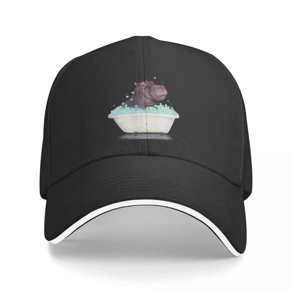 Hippo in the Bathtub Baseball Cap Fashion Beach fishing hat Female Men's