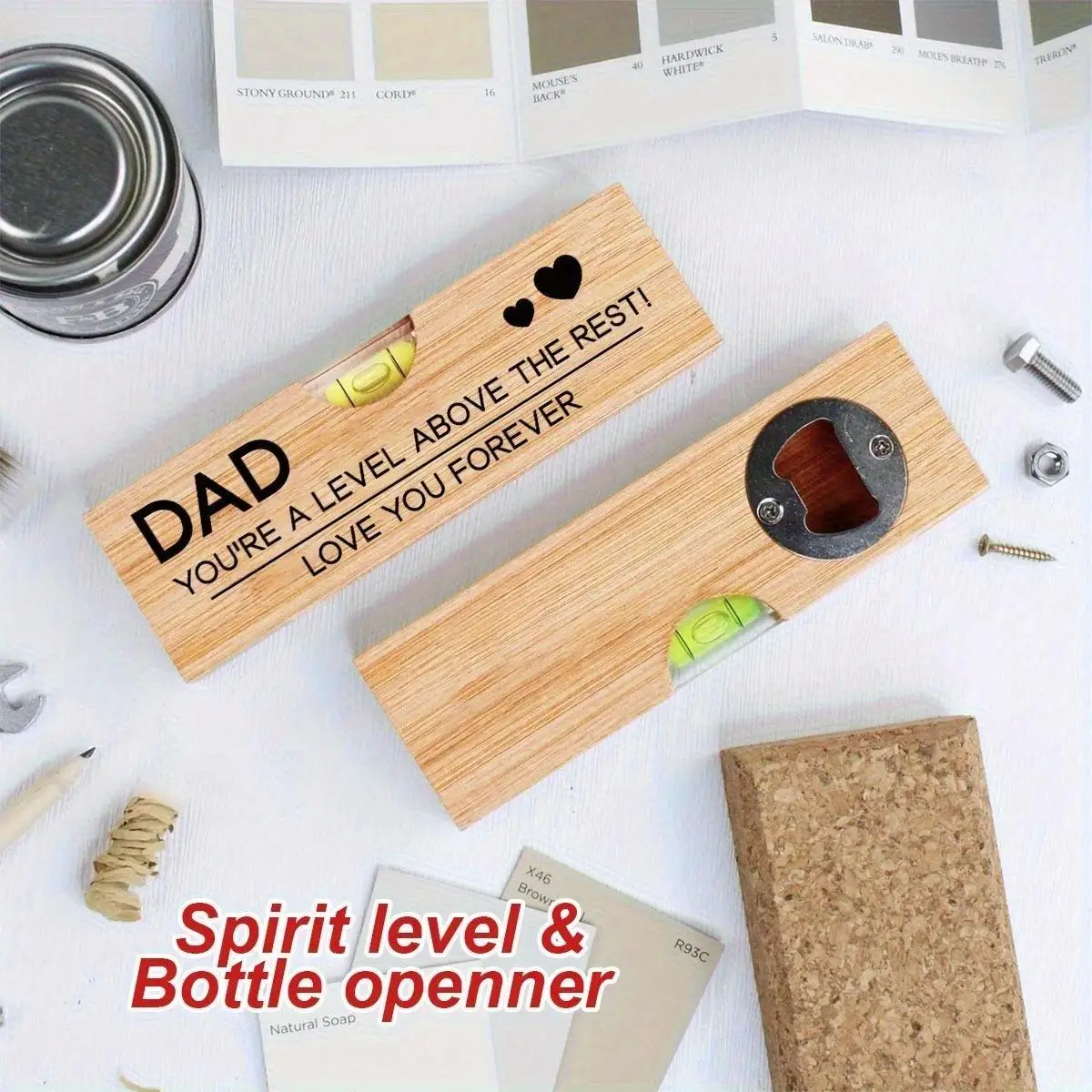 Level Tool with Bottle Opener Engraved 