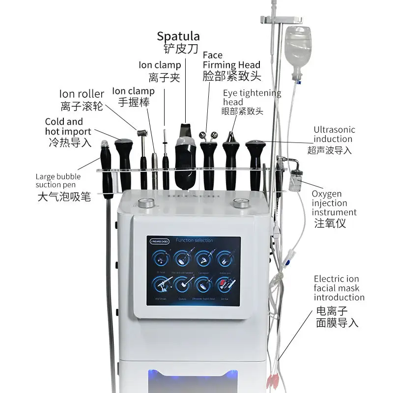 Oxygen Facial Machine Hydra Diamond Microdermabrasion Hydradermabrasion Aqua Peel Water Hydro Machine Professional Deep Cleaning