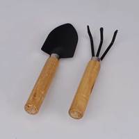 2Pcs/3Pcs Family Gardening Tool Set Flower Plant Spade Small Rake Hand Kit Tools Wood Handle