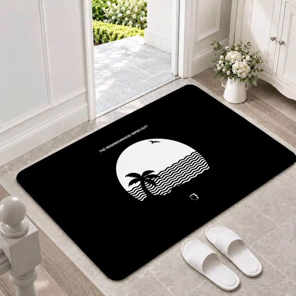 band The Neighbourhood Floor Mat Doormat Non-Slip Floor Mat Rug for Bathroom Kitchen Entryway Indoor Outdoor Home Decor