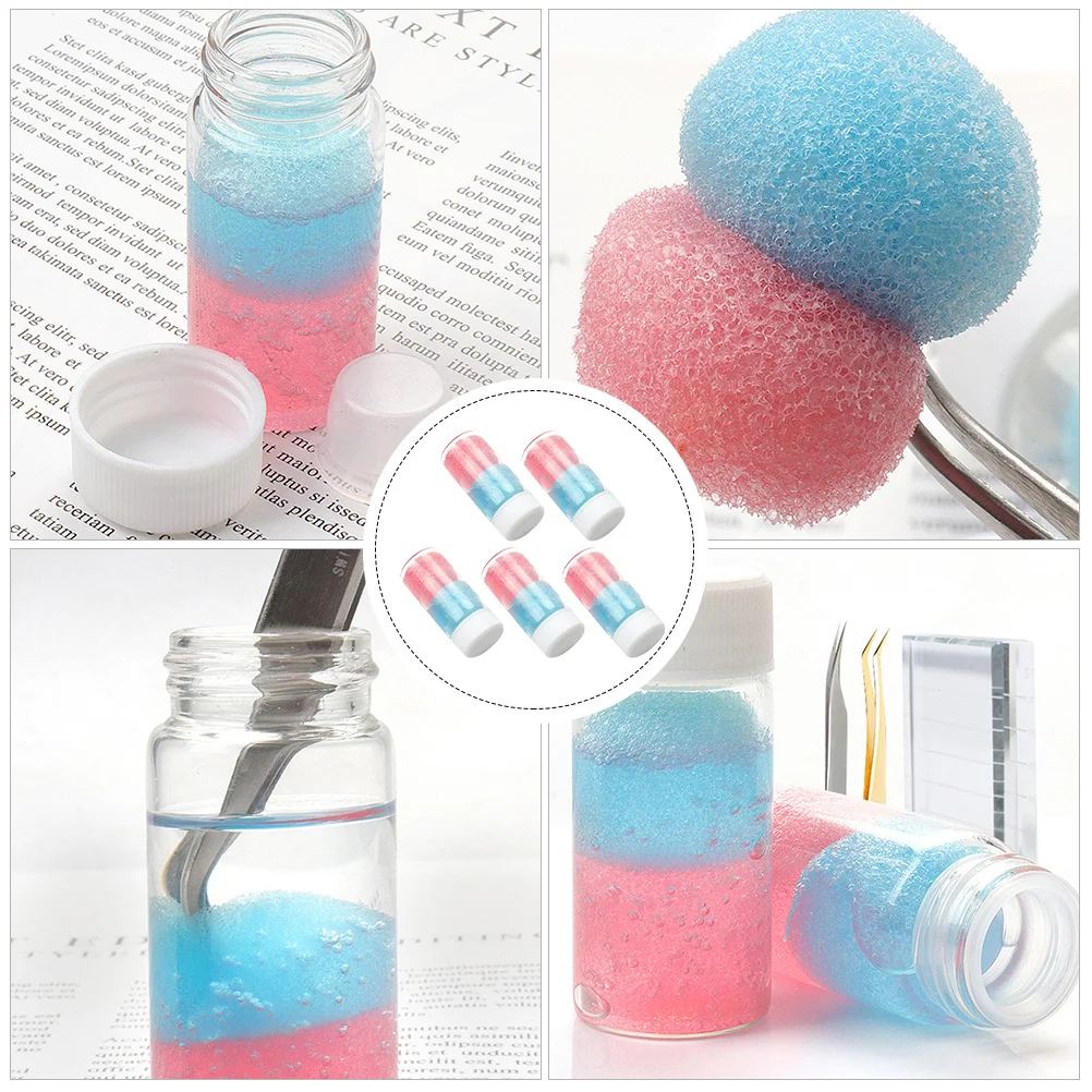 5 pz 30 ml liquido per la pulizia delle ciglia per pinzette detergente ricarica adesivo rimozione strumento salone di bellezza strumenti per l'estensione delle ciglia