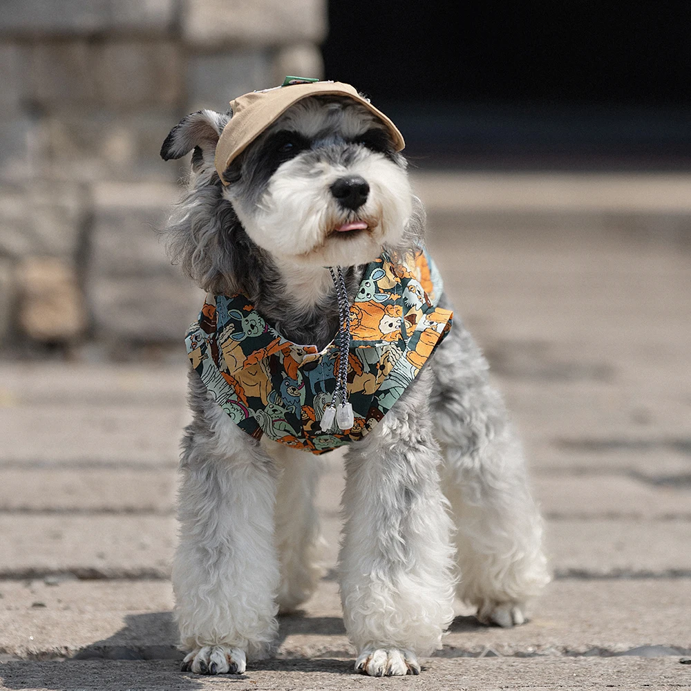 

Summer Pet Dog T-shirt Hawaii Style Clothing Summer Casual Shirts Small Medium Large Dogs Schnauzer Bichon Pomeranian Clothes