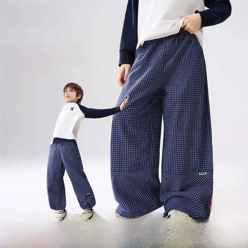 children's-breathable-me-pants-spring-new-sle-plaid-anti-mosquito-casual-trousers-for-boys-middle-and-big-kids