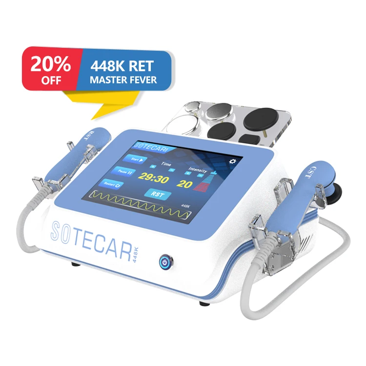 

Tecar Machine Accurately Reach 20MM Stable Frequency 448K Deep Heating Device With Body Shaping Pain Relief