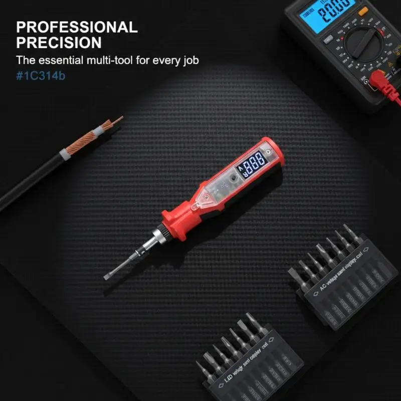 

Набор: индикатор напряжения (тестер-ручка) с ЖК-дисплеем, индукционный тестер электрических цепей, вольтметр-детектор