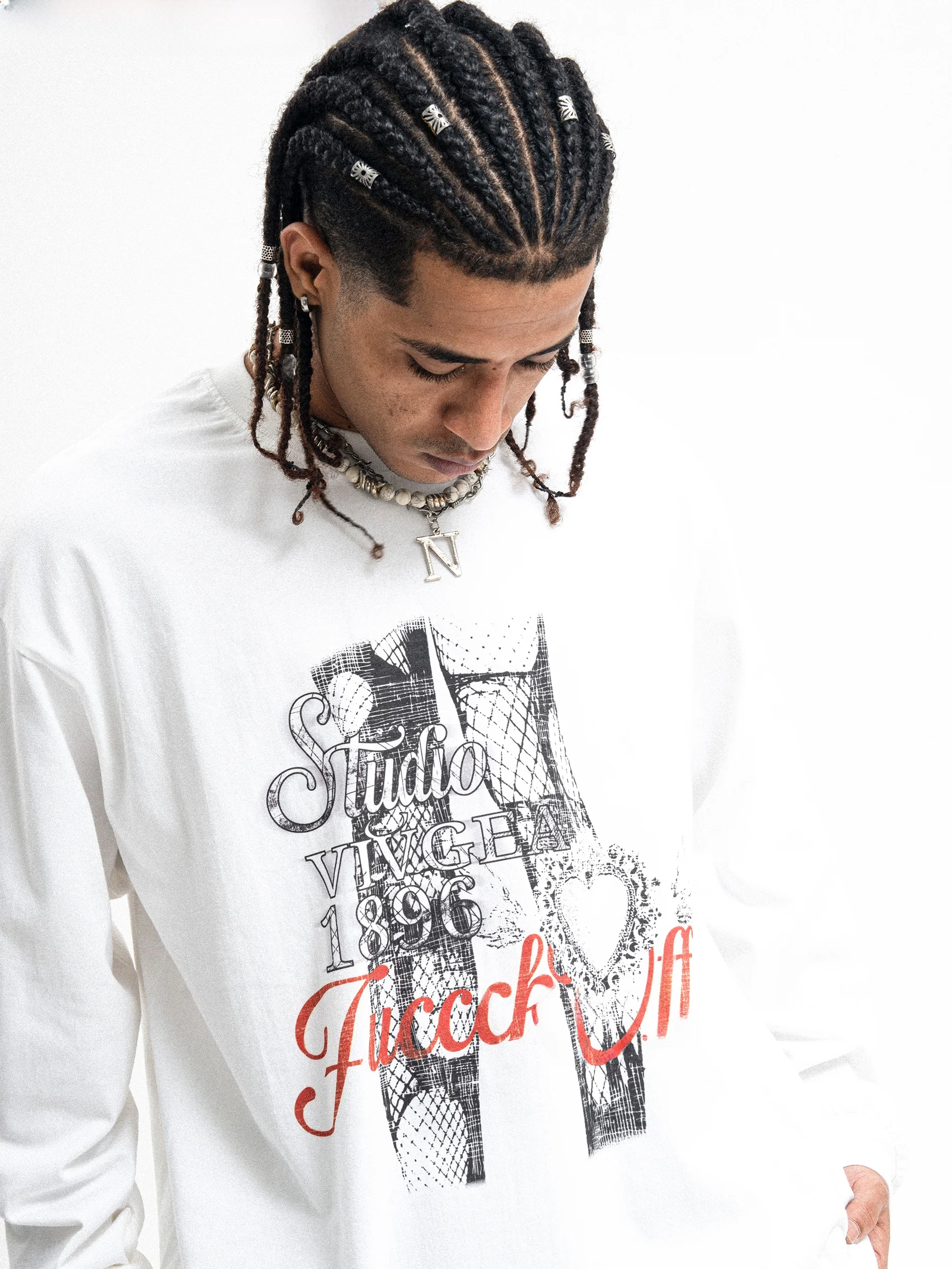 Onesevenine American Street Style Loose Long Sleeve Cotton T-Shirt Unisex Spring Autumn Base Layer Trendy Youth Fashion