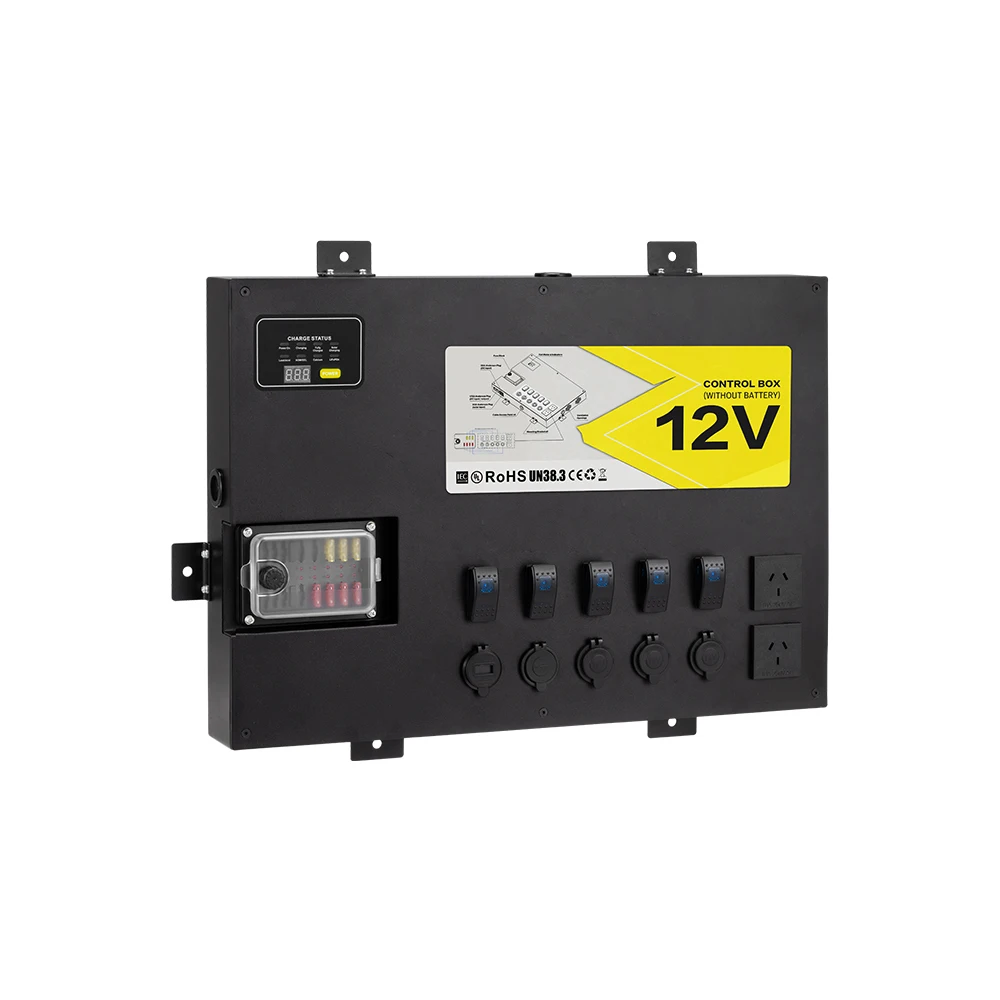 Scatola di controllo dell'alimentazione del hub di controllo 12 V Caricatore CC 40 A CC integrato e inverter da 1500 W per impianti elettrici automatici 4x4