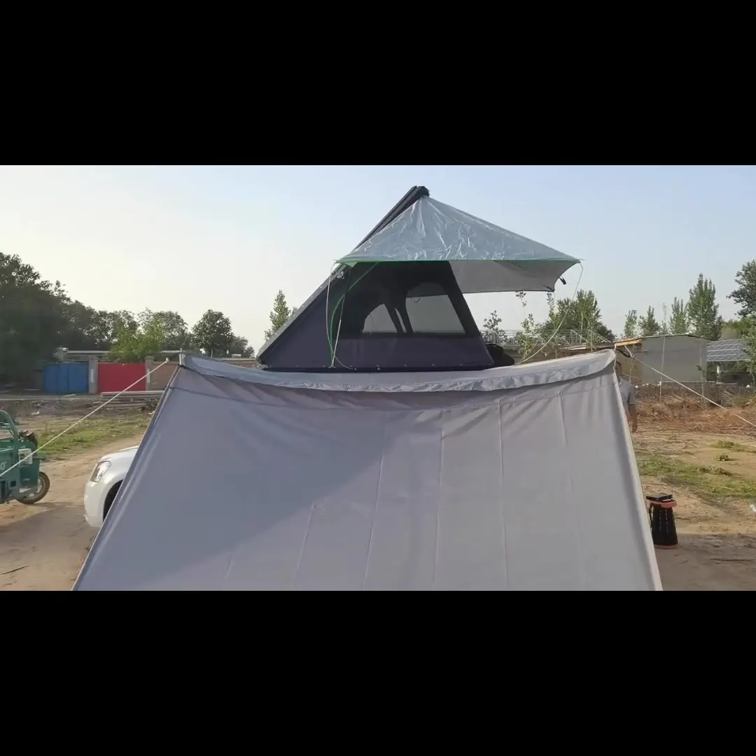 Factory Wholesale Self Driving Outdoor Sunshade Roof Sunshade Canopy Camping RV Rainproof Roof Tent