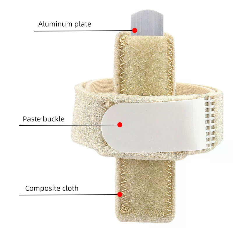 1/2PC Finger Splint Brace Thumb Care Adjustable Support Stabilizer Built-in Aluminum Alloy Fix Arthritis Pain Relief Health Care