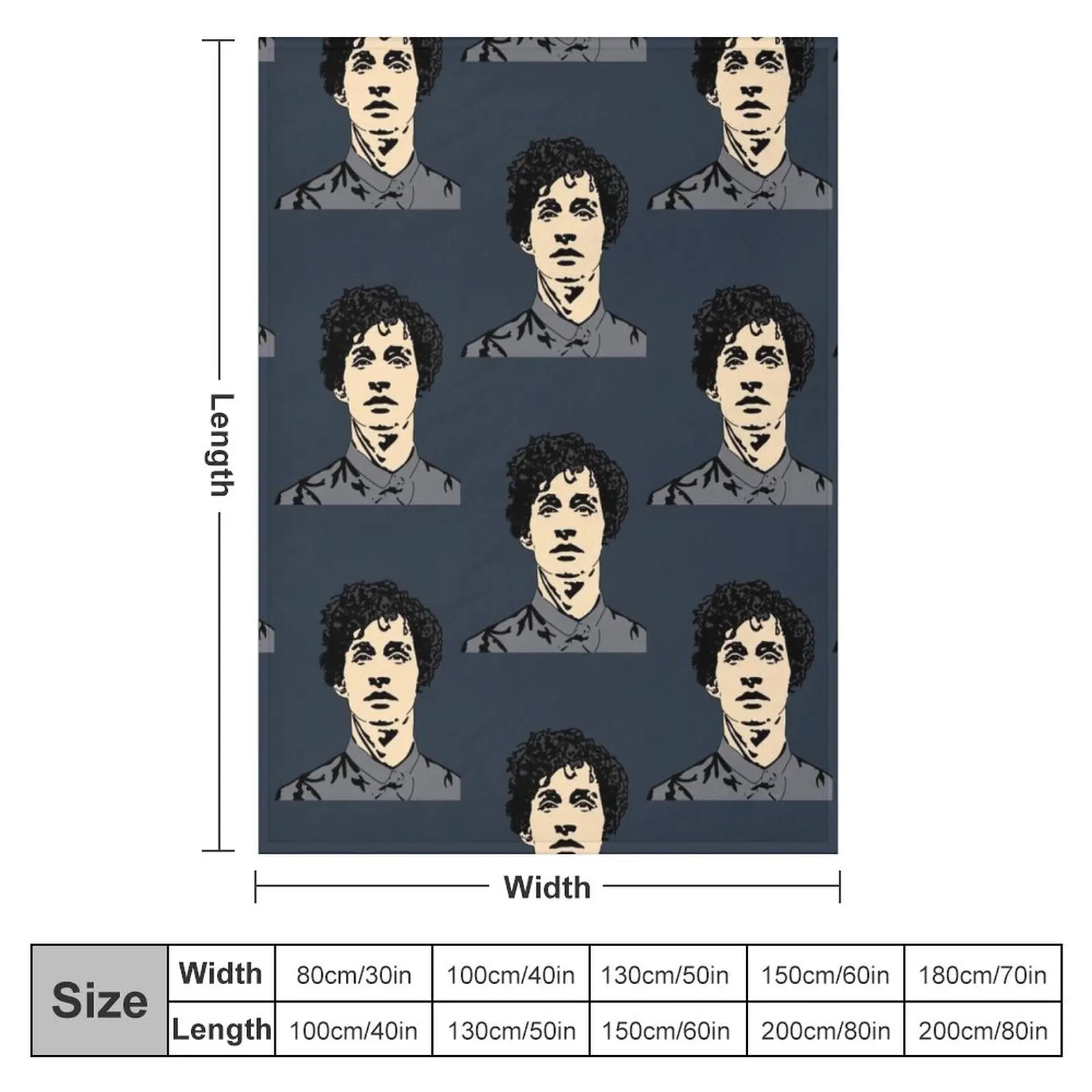 Robert Sheehan Print Throw Blanket Bed Fashion Sofas Hairys Warm Blankets