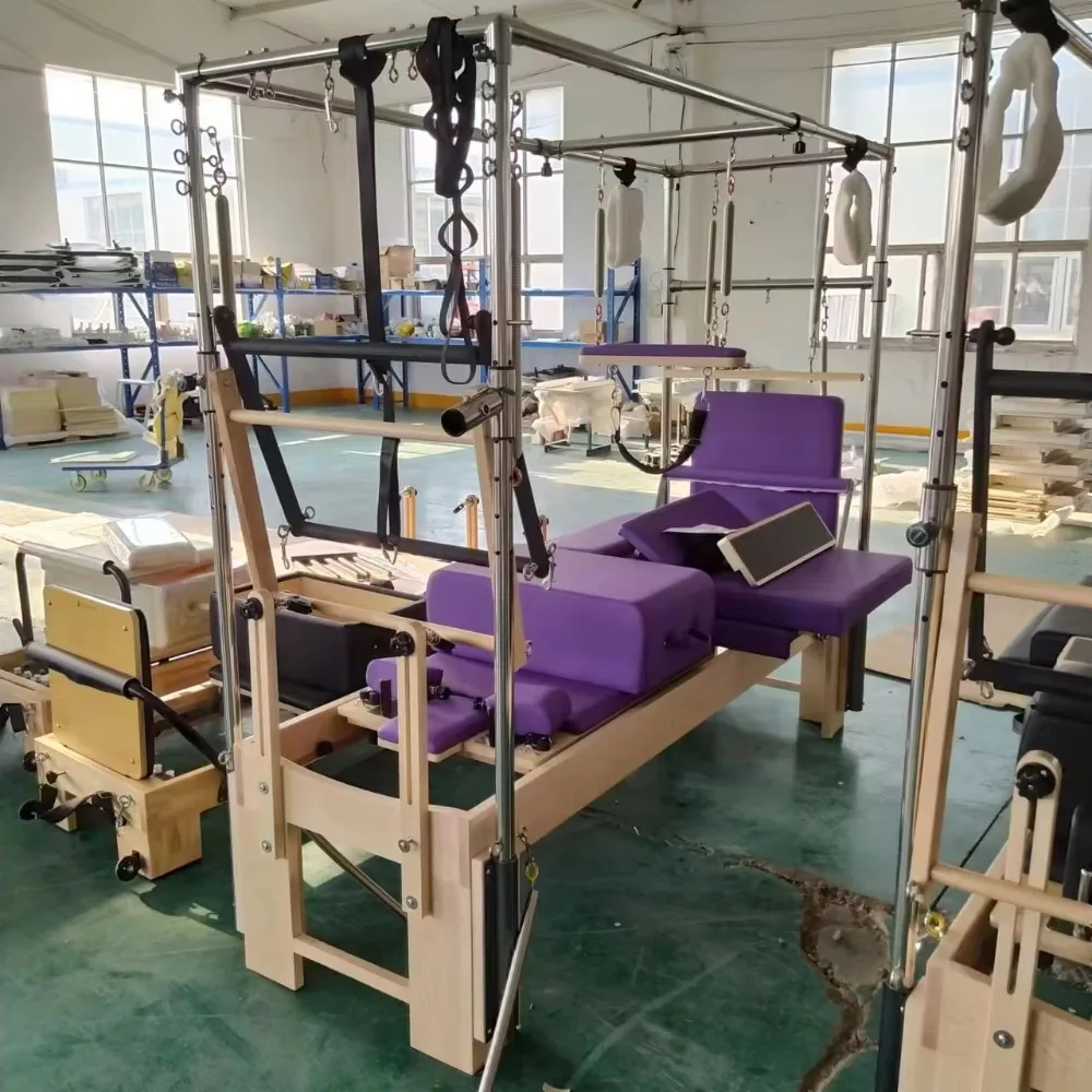 Hot Selling Durable Adjustable Solid Wood wooden tower Pilates Reformer Yoga Studio Use Pilates corrector