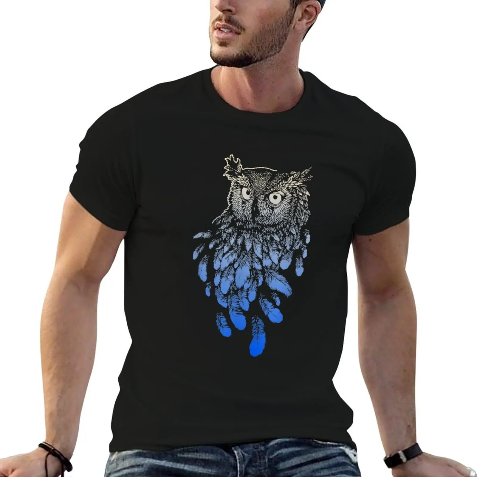 Owl Shirt - Owl Gift Spirit Animal Tribal T-Shirt Funny t-shirts tops mens vintage t shirts