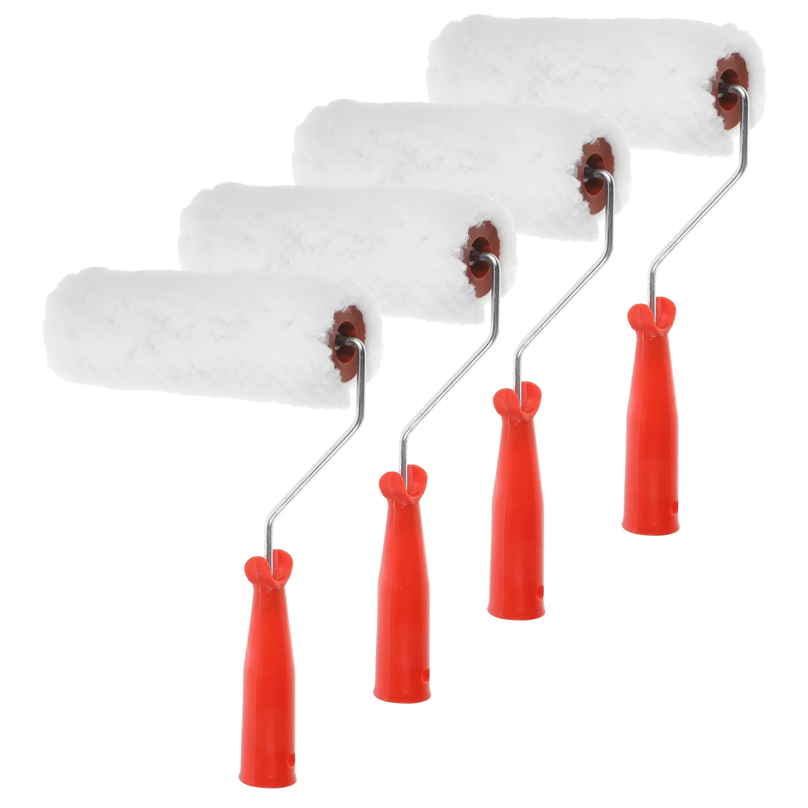 

4Pcs Paint Rollers Small Painting Rollers House Painting Supplies Cabinet Wall Furniture Ceilings Floors DIY Use Smooth Rolling