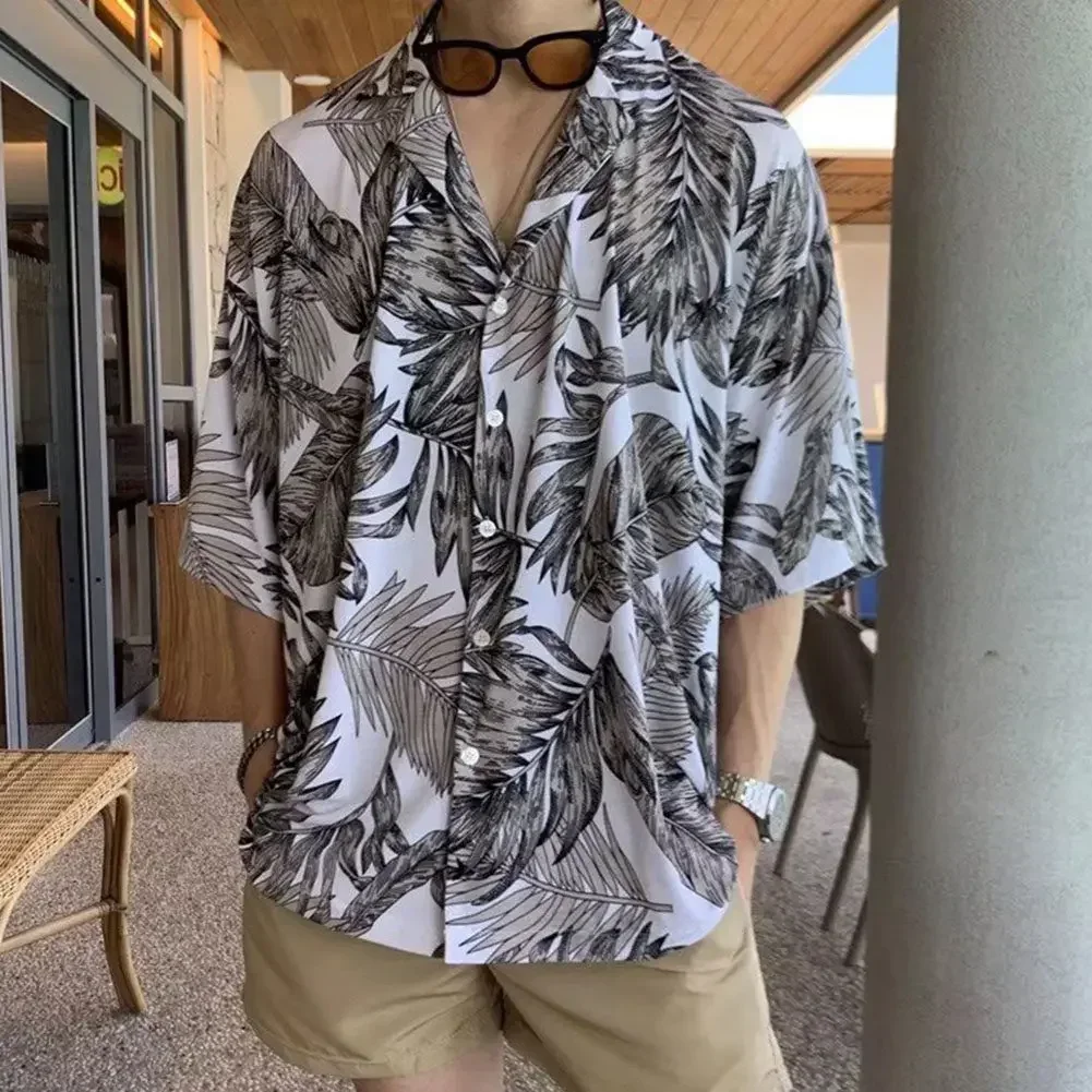 

3XL L Men Hawaiian Shirt Fashion Short Sleeve Top Casual Summer Casual Shirt Summer Vacation Wear Brand New Condition