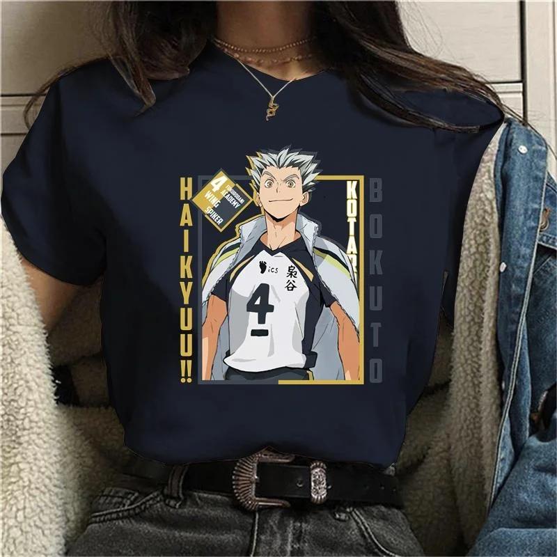 NEW Anime Kotaro Bokuto Graphic Print T-Shirts Women Fashion Anime Harajuku Tee Shirt Streetwear Casual Loose Crew Neck T-shirt