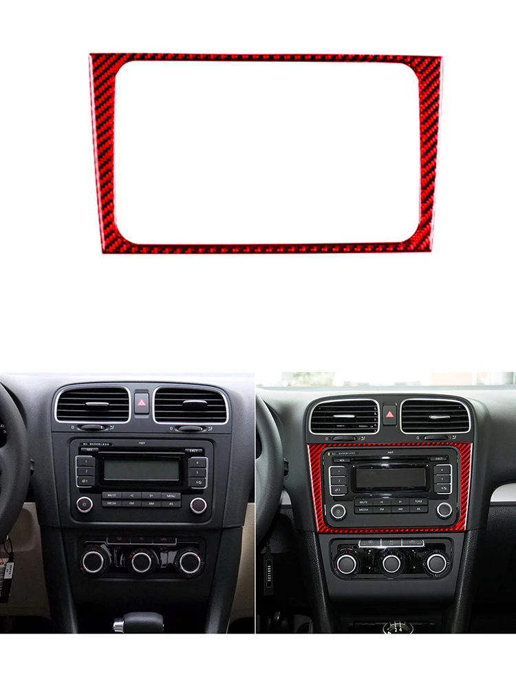 Car imitation Carbon Fiber Interior Stickers For VW Volkswagen Golf 6 MK6 GTI 2008 2009 2010 2011 2012 Decorative accessories