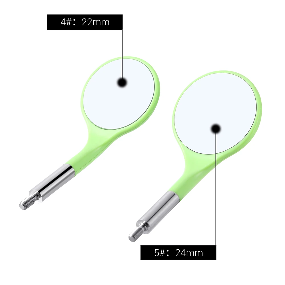 Dental Anti-fog-Mund Spiegel Oberfläche Prüfung Spiegel Metall Griff Reflektoren Autoklavierbar Replace12PCS Ultra-klare Spiegel AZDENT – Detail 4