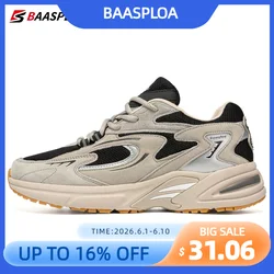 Baasploa New Running Shoes Men Outdoor Fashion Lightweight Mesh Sports Shoes Male Casual Breathable Non-Slip Walking Shoes