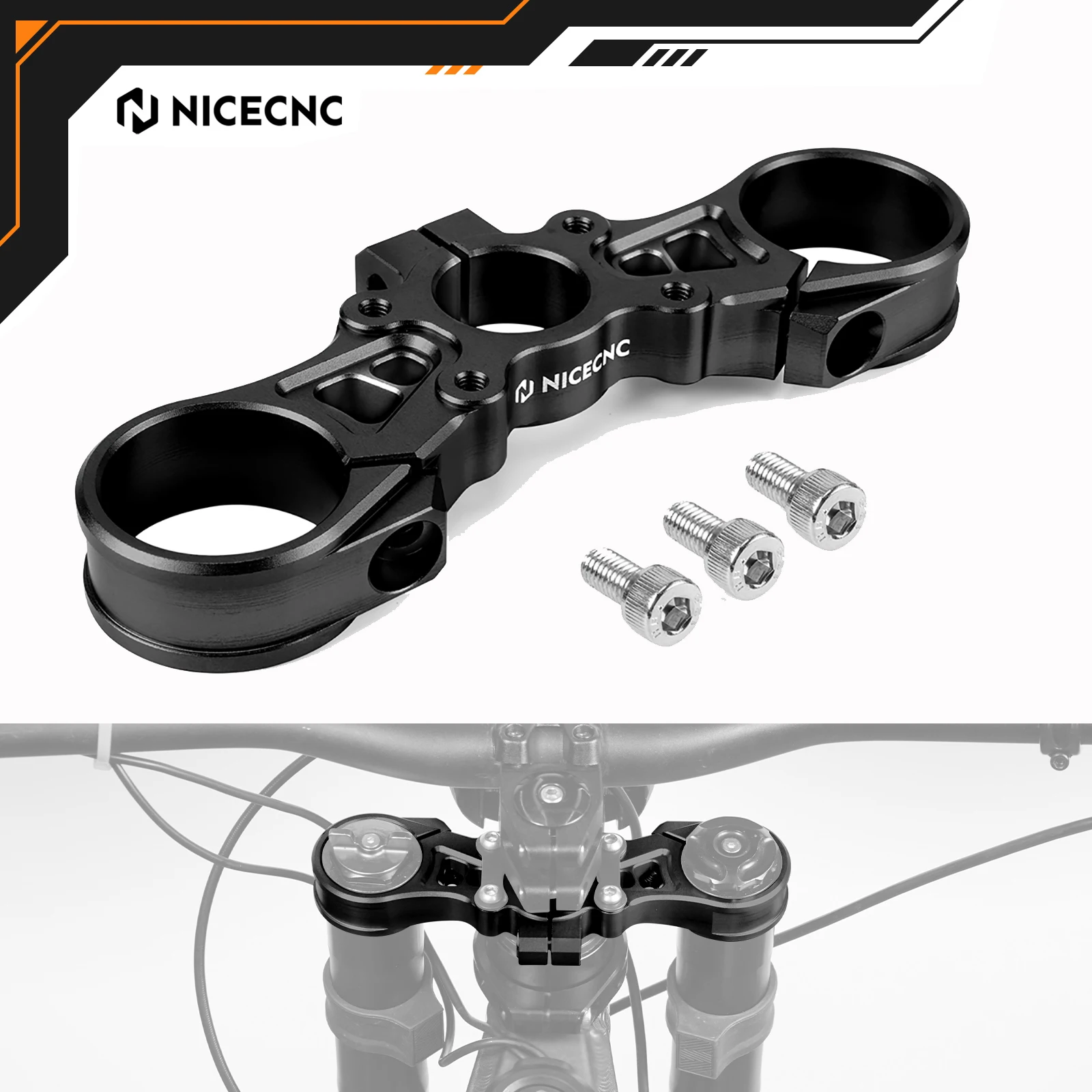 

NICECNC For Surron light bee X S 2024 2025 Sur-Ron Sur ron Parts Upper Triple Clamp Top Link Plate Bracket Electrical Motorbike