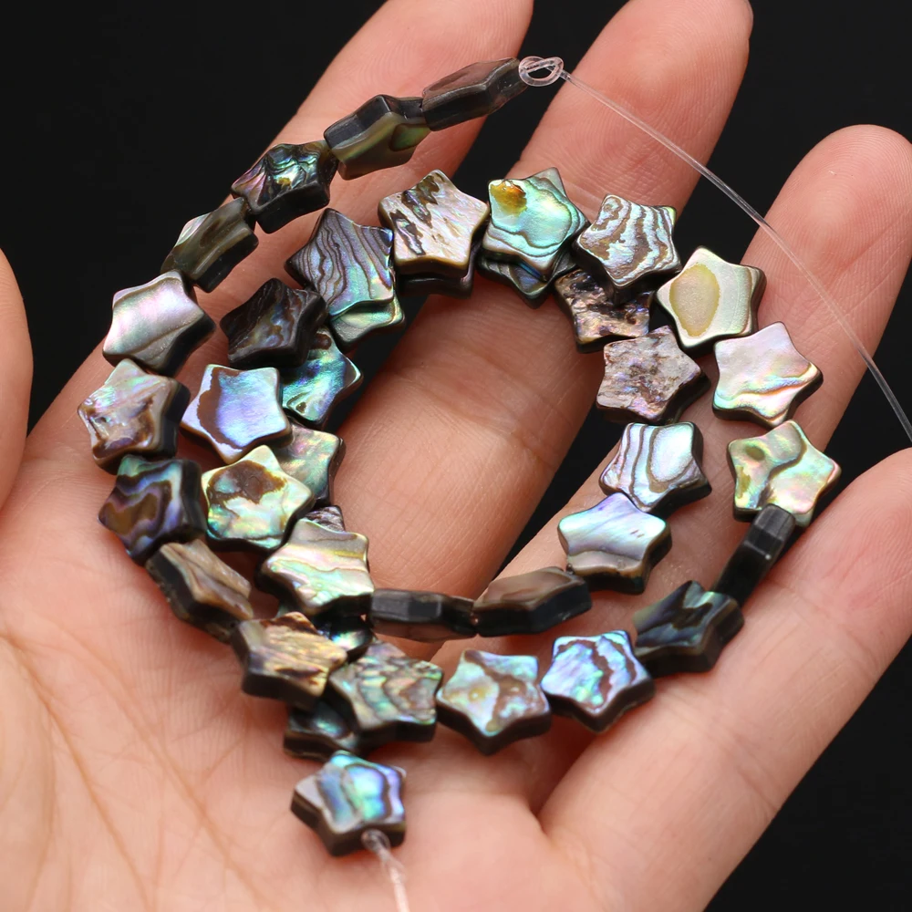 5Pcs Abalone Shell Loose Beads Isolation Beads 10/12/15mm For Jewelry Making DIY Necklace Bracelet Earrings Accessory