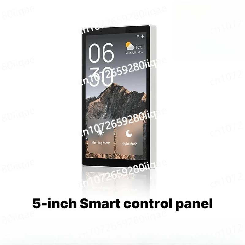 

Wifi Smart Home 5 Inch Touch Screen US Center Control Panel Voice Control And Gateway Built-in Scene Control