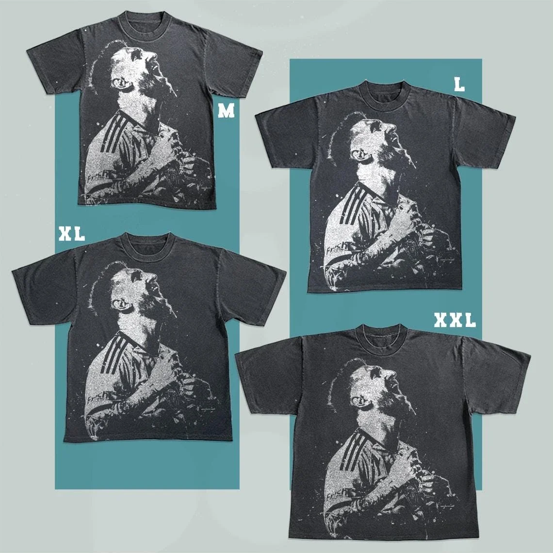 Sommerliches Rundhals-T-Shirt mit Messi-Print – Forever Legendary Football King Modisches, lässiges Baumwoll-T-Shirt für Herren – Detail 5