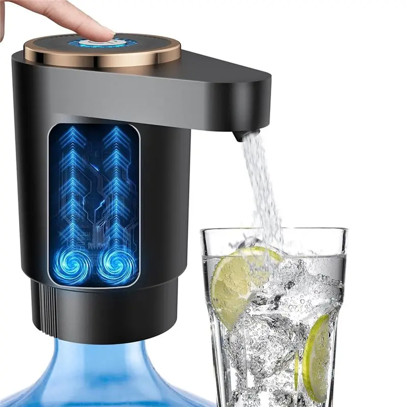 مضخة زجاجة مياه، مضخة توزيع مياه كهربائية محمولة لزجاجات سعة 5 جالون شحن TYPE-C، للتخييم في غرفة المطبخ-A54Q #3