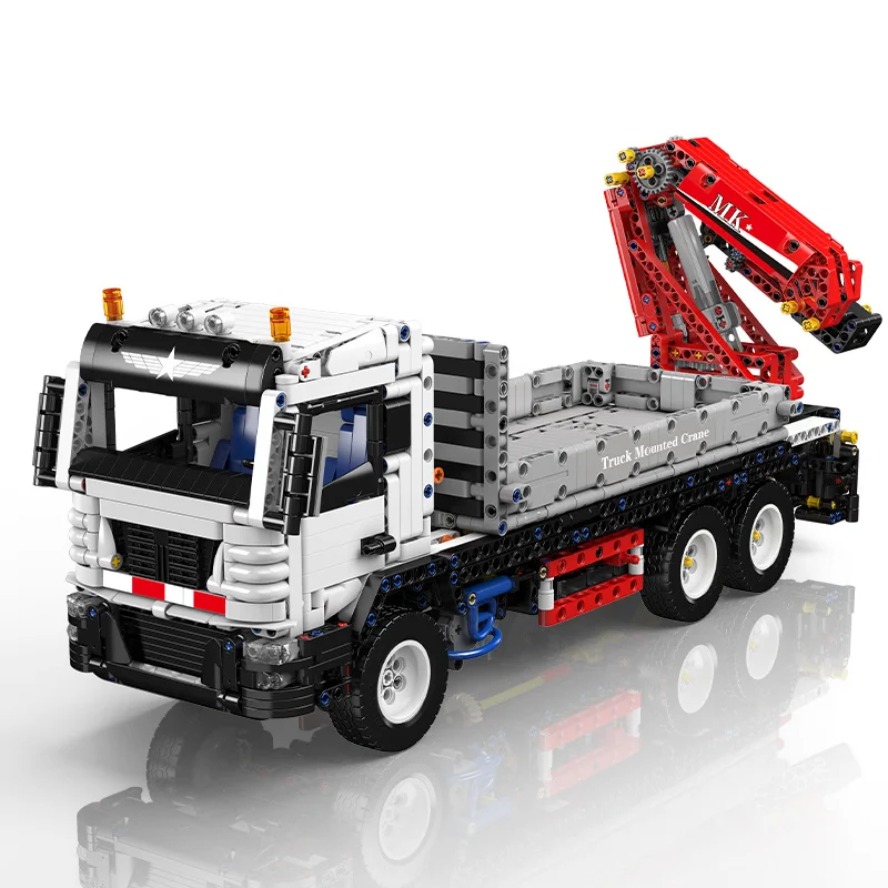 Mould King 17063 Technical Car Building Block Remote Control Truck Mounted-Crane Model Assembly Brick Toys Kids Christmas Gift