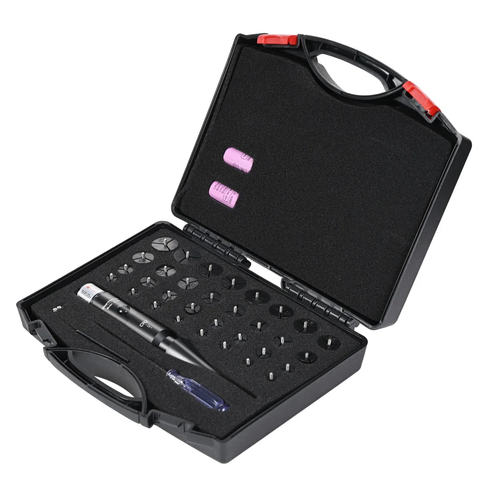 WestHunter Laser Bore Sight Kit with 32 Adapters 0.17 to 12GA Red or Green Bright Bore Sighter Laser with Button Switch - view 2