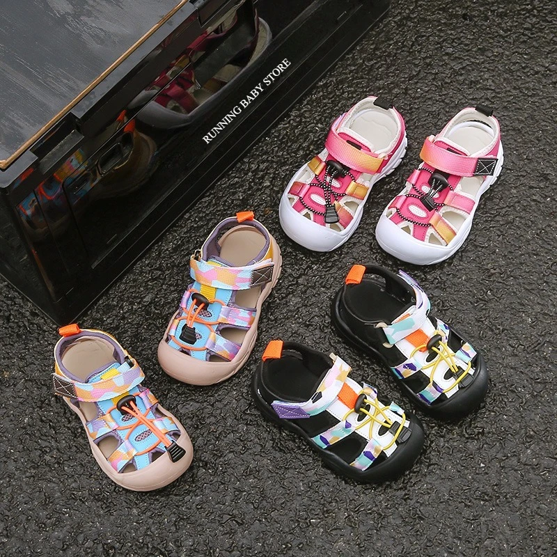 Children Upstream Shoes Summer Sandals New Boy Anti-slip Quick-drying Anti-collision Sandals Girls Fashion Outdoor Wading Shoes