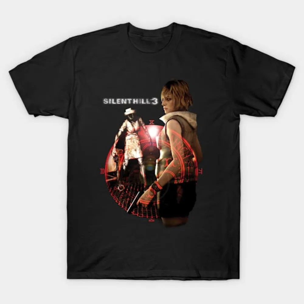 Silent Hill 3 Men Women T Shirt Horror Game Fun Tee Shirt Short Sleeve O-Neck TShirt Cotton Vintage Casual Large Size Tshirt