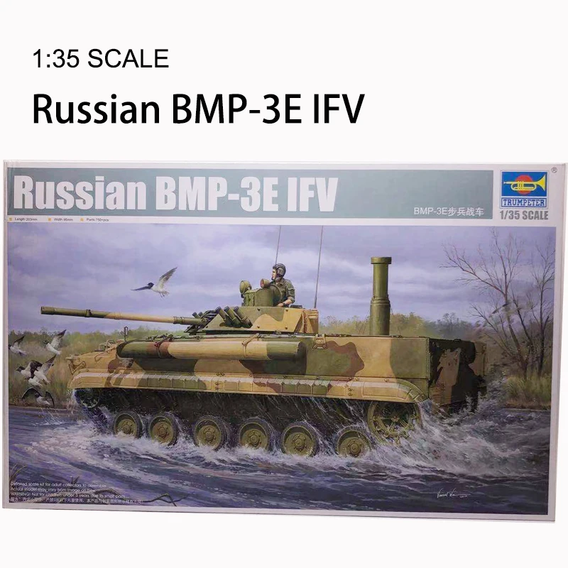 

Trumpeter 1:35 Russian BMP-3E Infantry Chariot Plastic Assembled Static Military Model