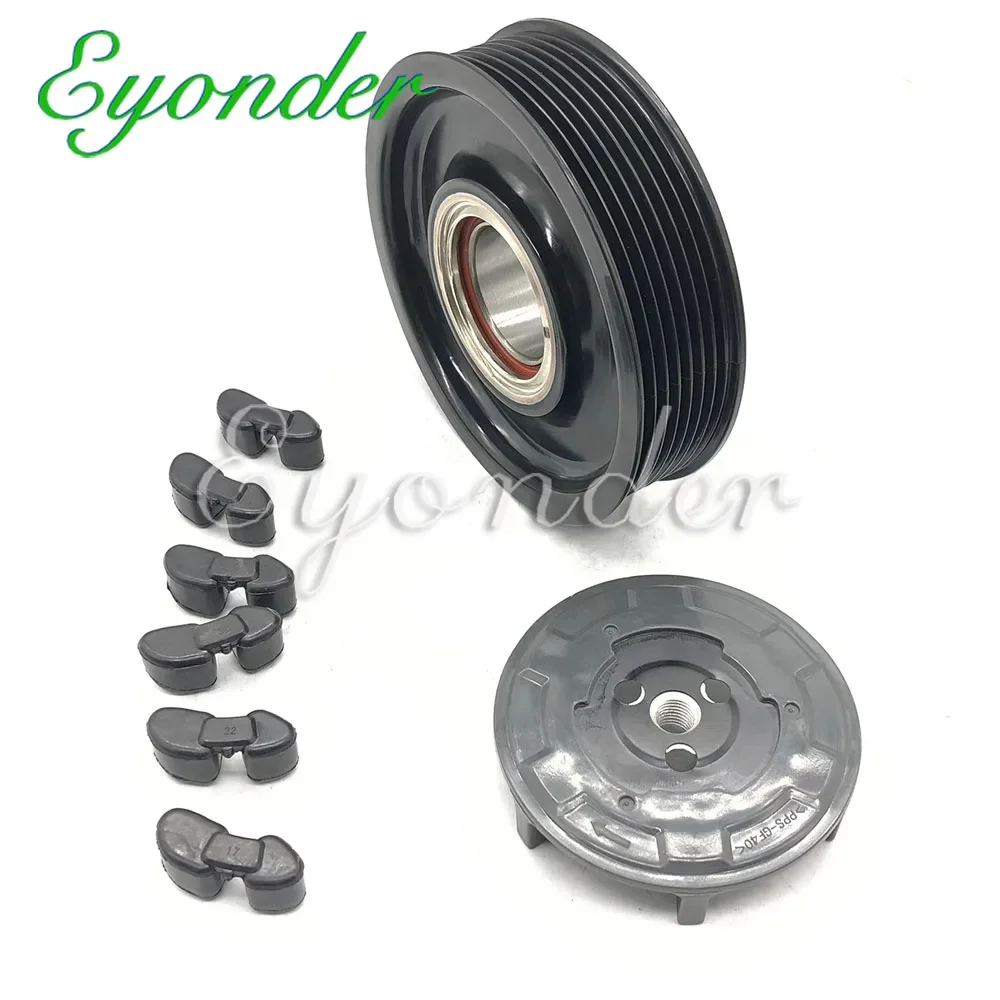 A/C AC Compressor Clutch Pulley 6SEL14C for Renault GRAN TOUR 1.9 2.0 GRAND SCENIC III 1.9 SCENIC 3 8200956574 4471500012