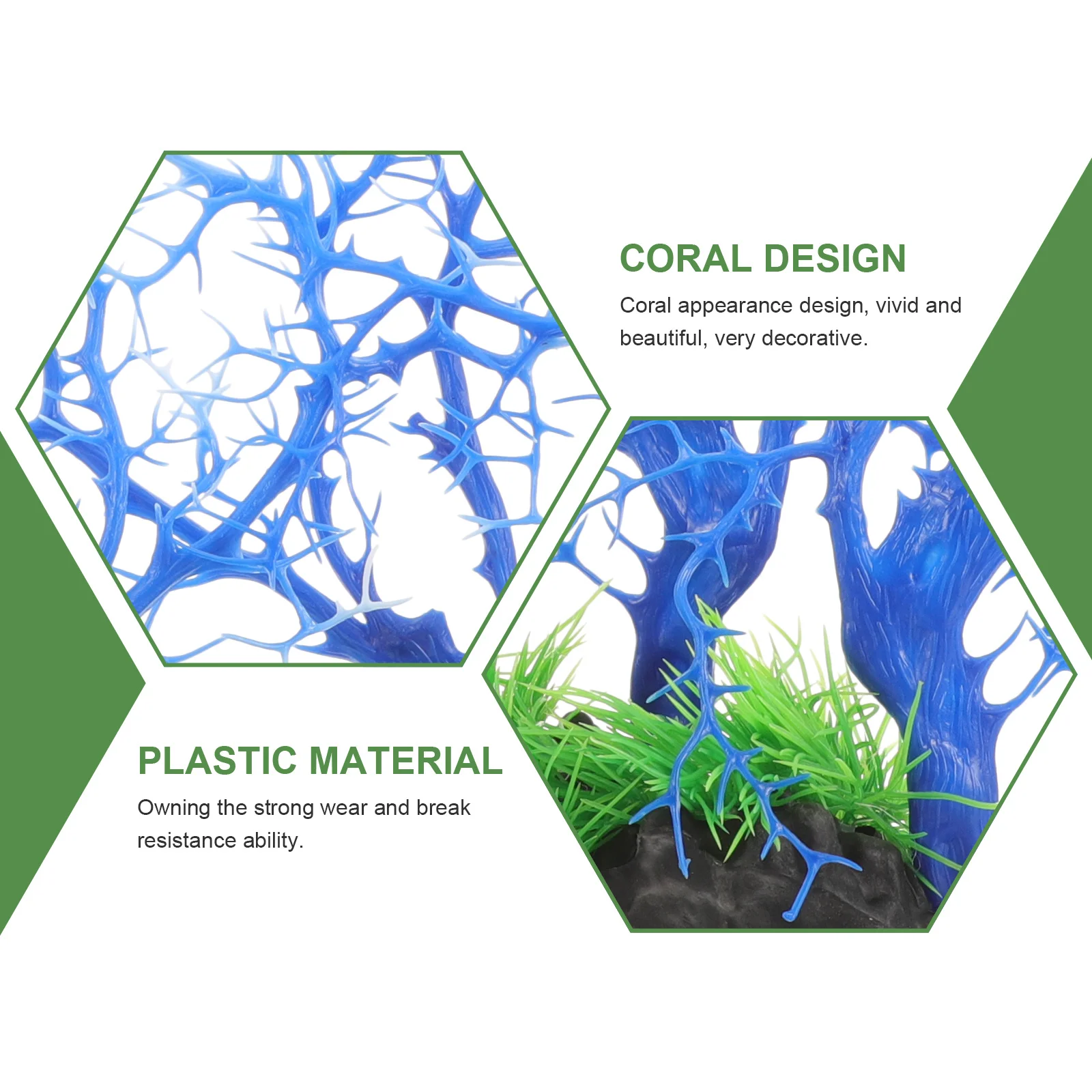 

Imitation Coral Ornament for Aquatic Fish Tank Decor Realistic Natural Look Long Lasting Reusable Coral Shelter Enhance Fish