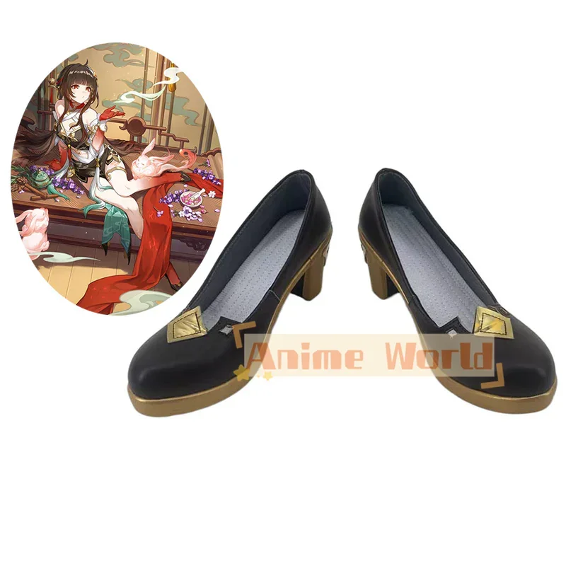 

Honkai: Star Rail Lingsha Обувь для косплея Хэллоуин Карнавальные сапоги на заказ